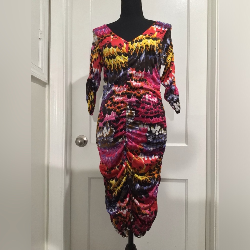 Multi color long dress